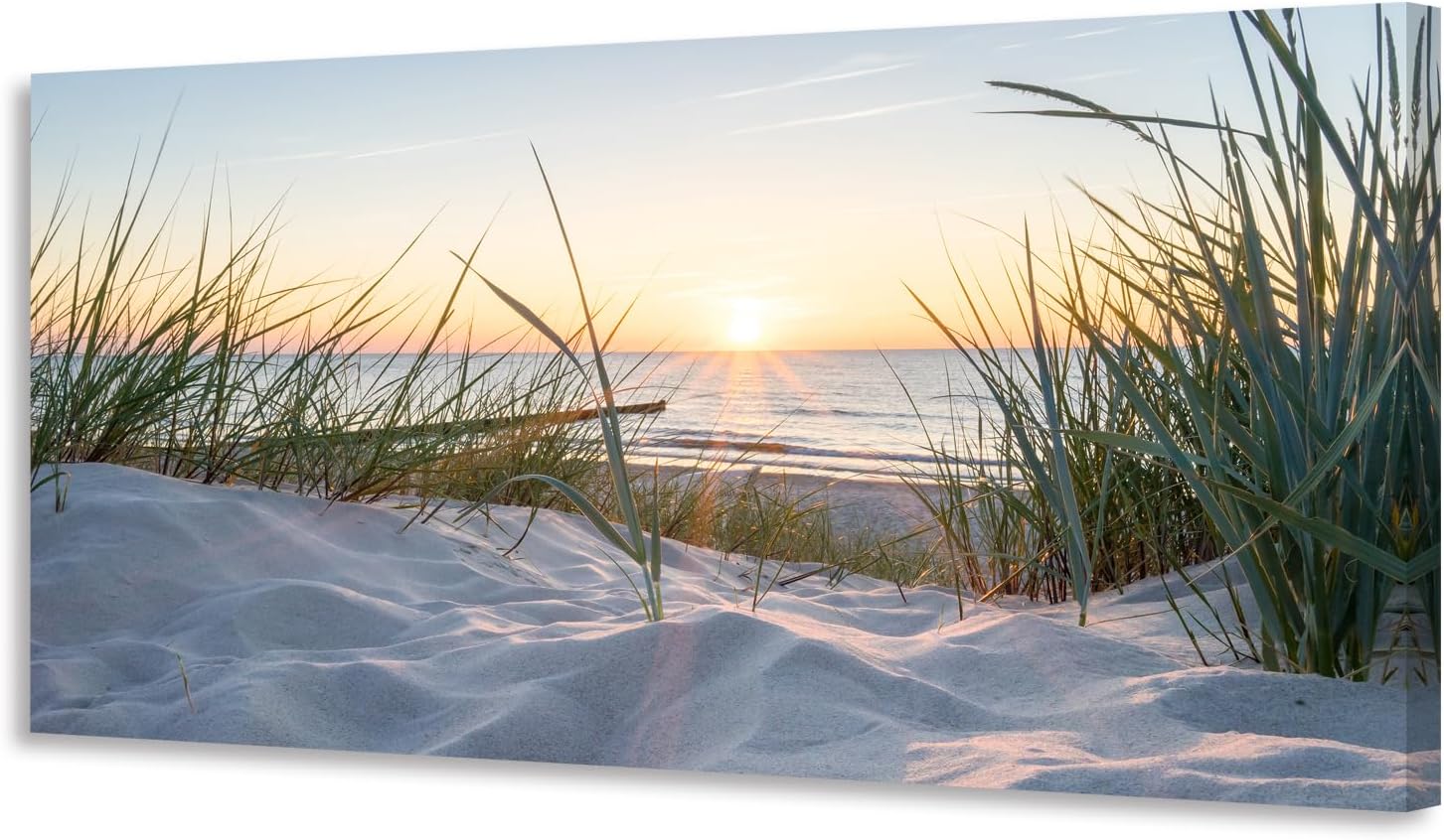 Framed Beige Wall Art — 40" — 48"L x 24"W