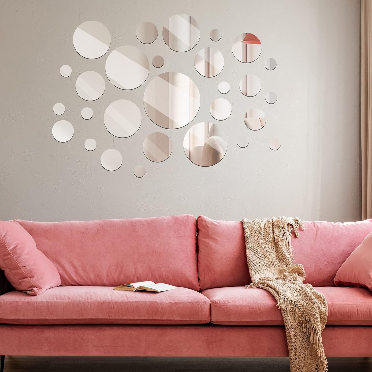 Round Glass Wall Mirror — 6" - View 4