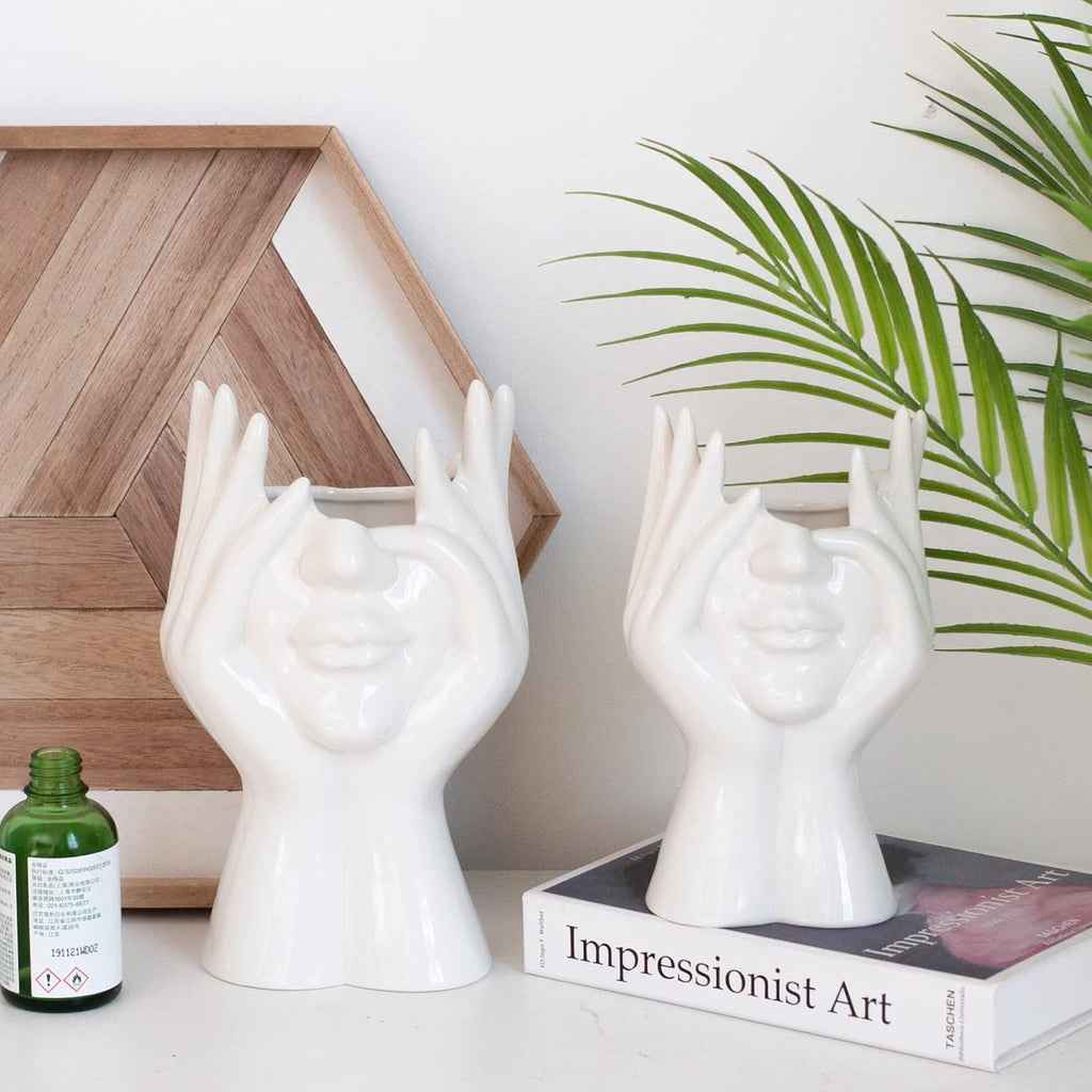 Modern Ceramic Flower Vase — 3.54" - View 4