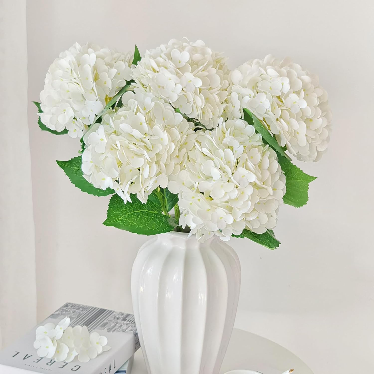 Blue Artificial Flowers — 21" — 6 Pcs