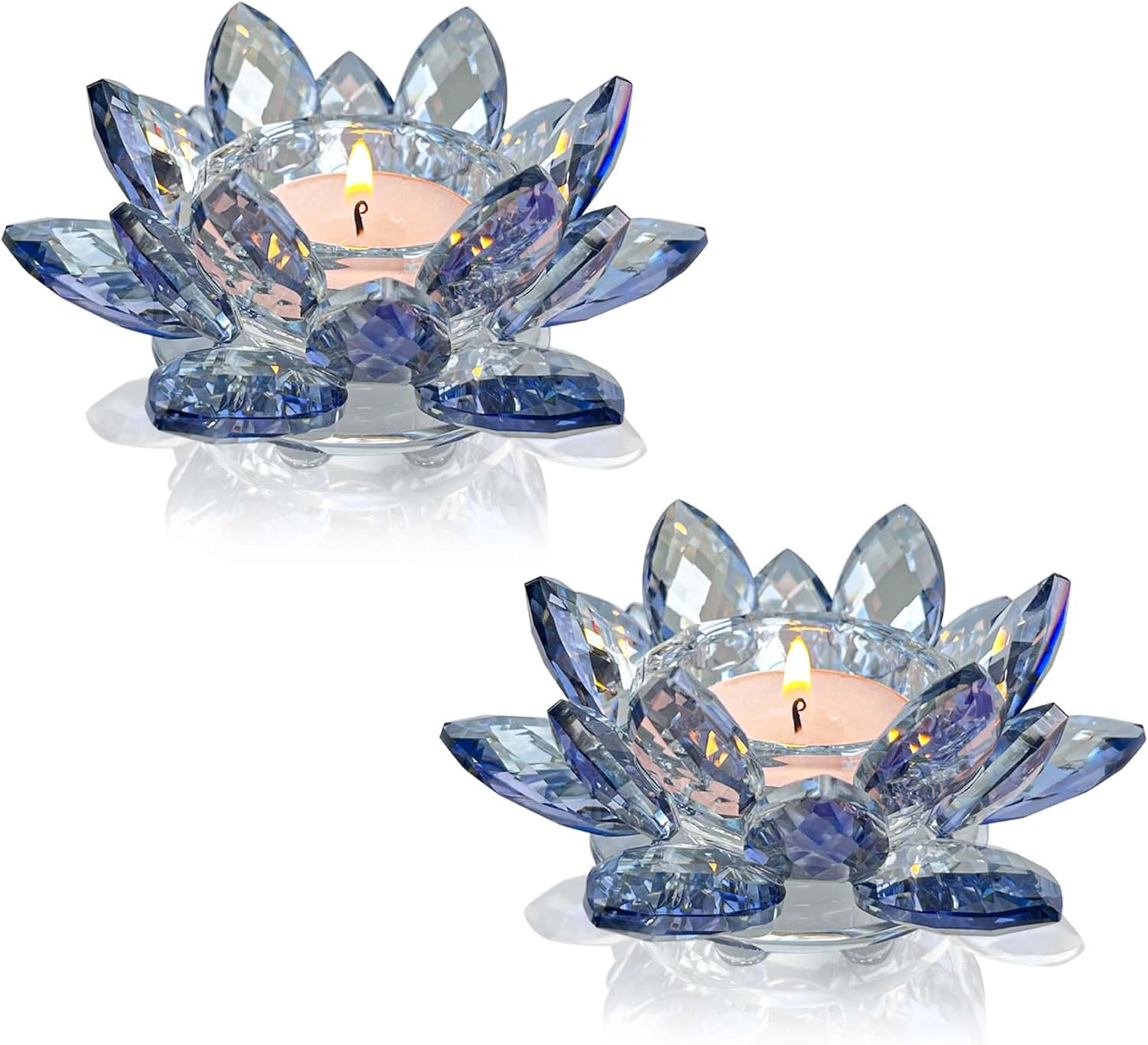 Luxe Black Candle — Blue 2ps