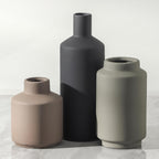 Boho Grey Decorative Vase — Set of 3 — Multi 3x