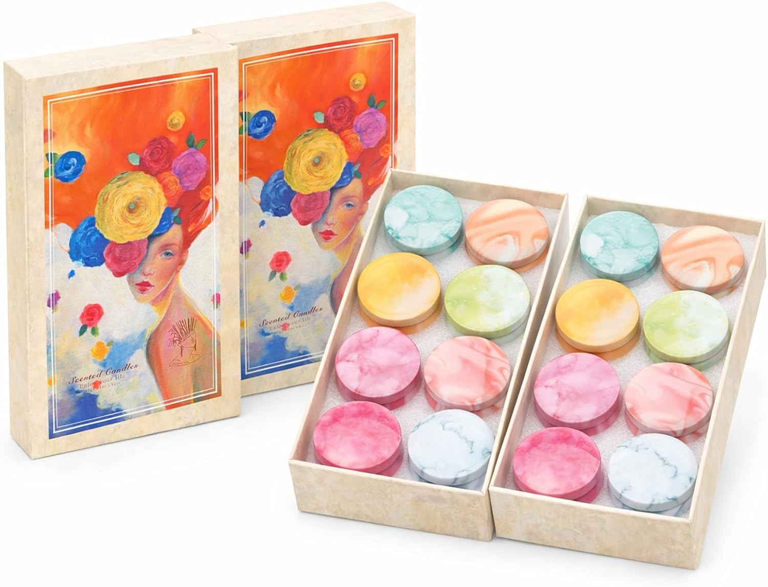 Soy Wax Metal Scented Candle — Classic 2-Set Bundle (16 Candles)