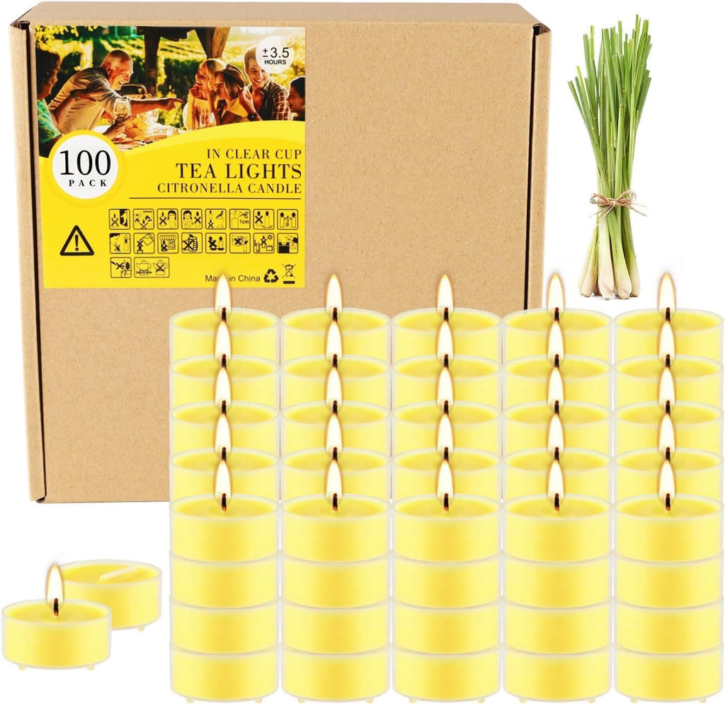 Soy Wax Metal Scented Candle — citronella