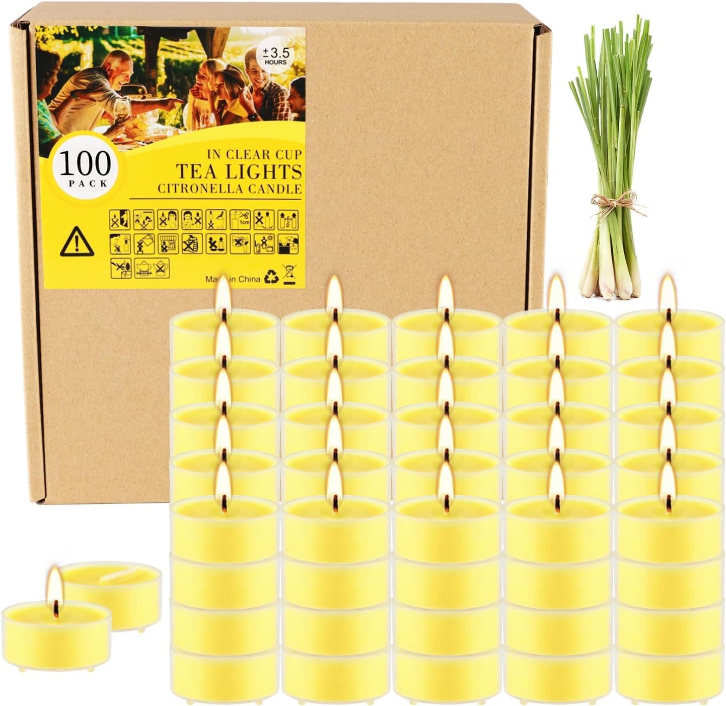Soy Wax Metal Scented Candle — citronella