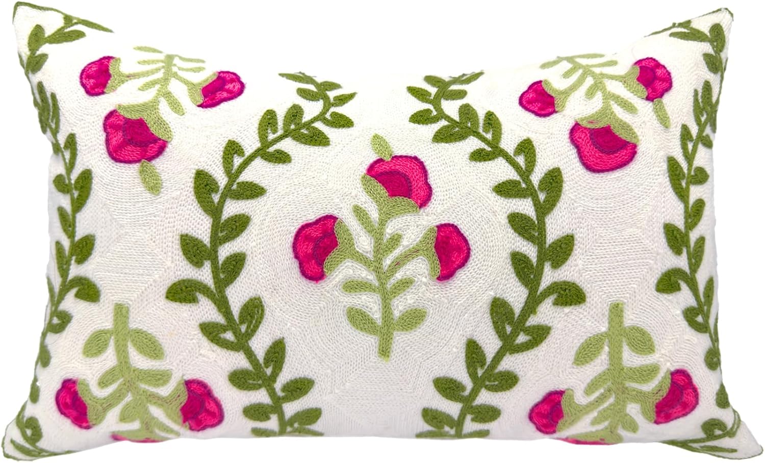 Tufted Boho Blue Throw Pillow Cover — 18" — 20" x 12" (Pack of 1)