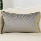 Velvet Luxe Black Throw Pillow Cover — 20" — Grey
