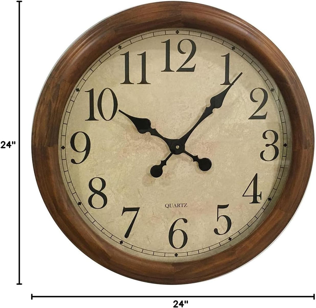 Battery Operated Wood Wall Clock - View 8