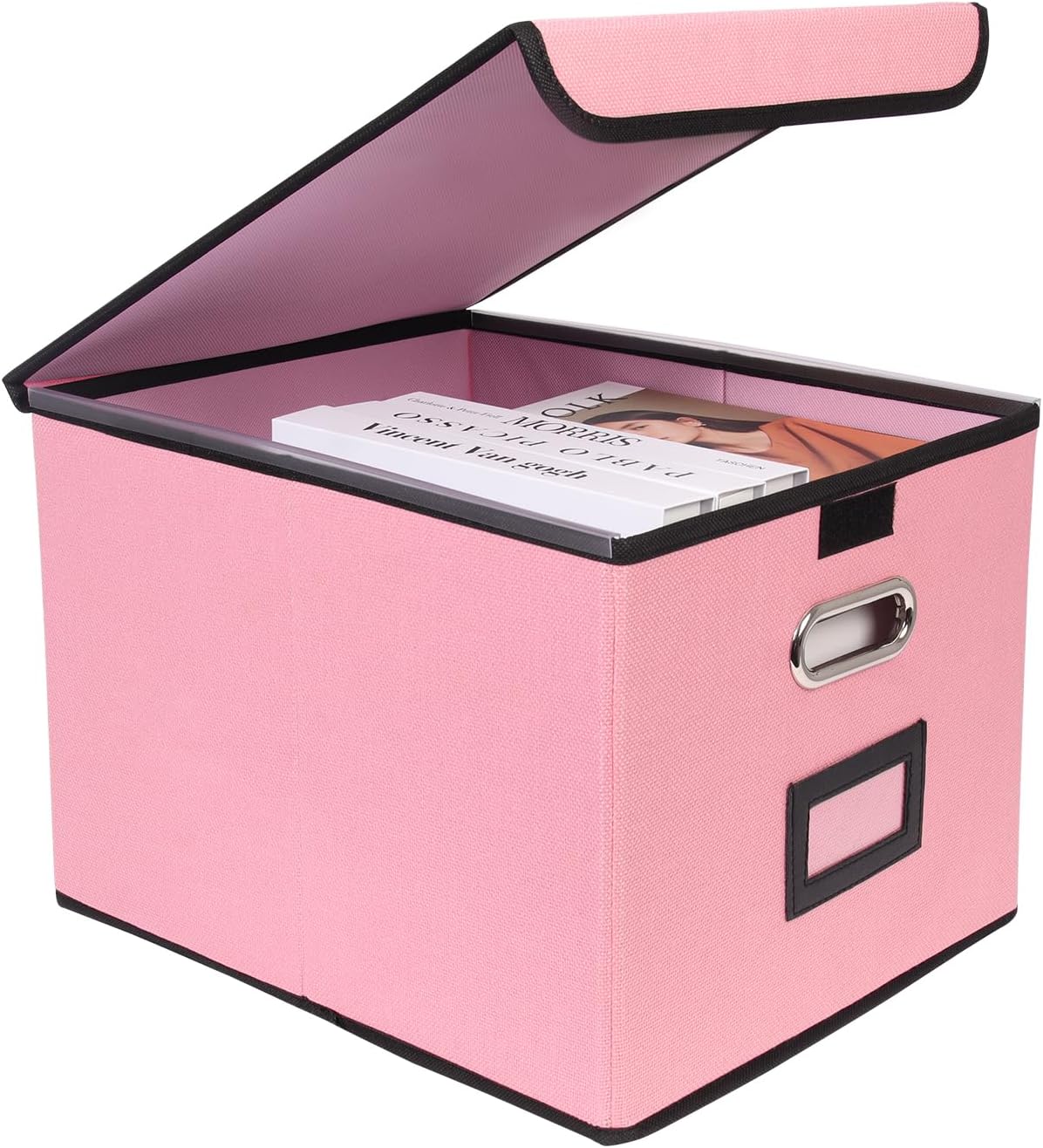 Grey Storage Bin — 63" — Pink