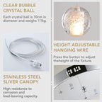 Luxe Metal Chandelier — 7" - View 4