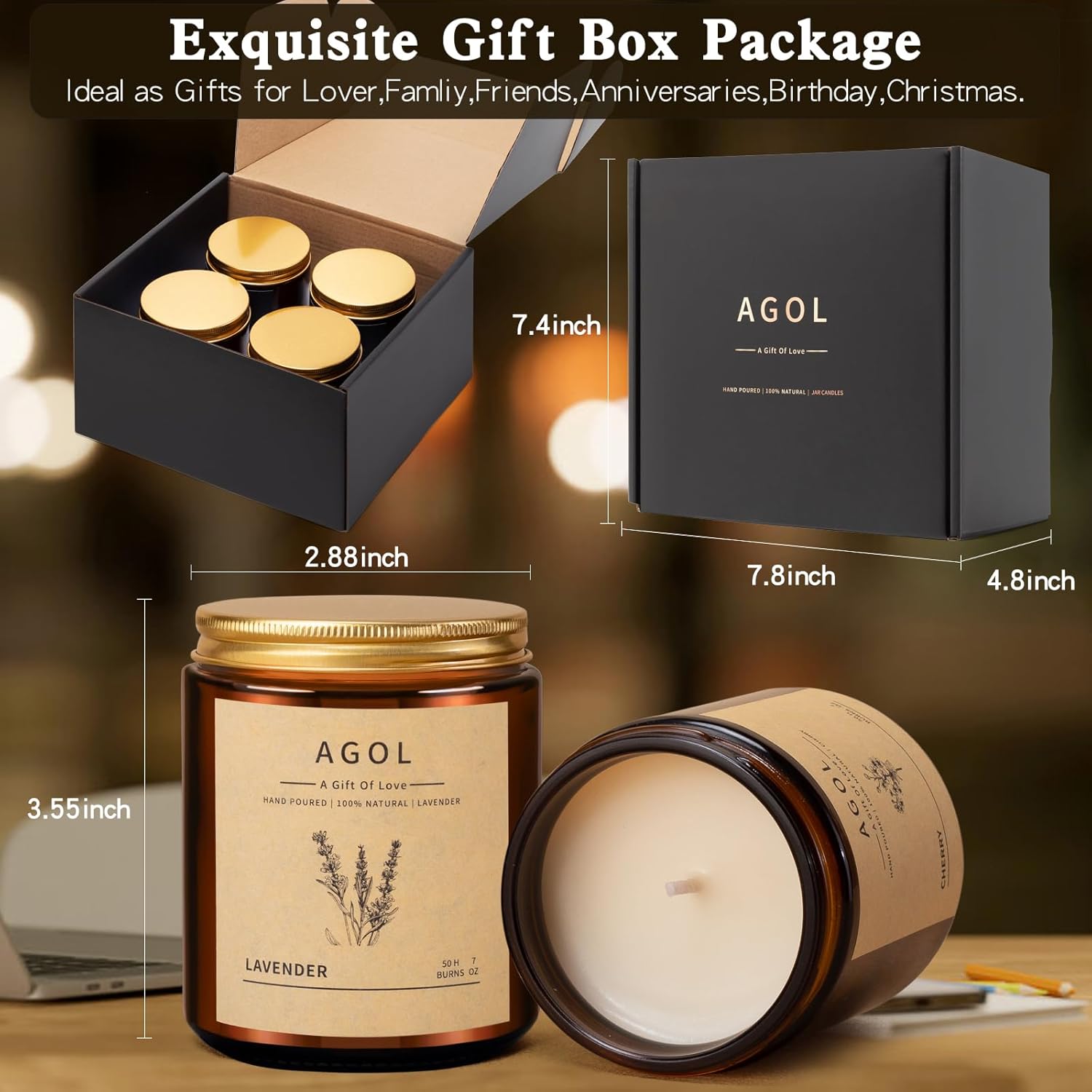 Soy Luxe Wax Scented Candle - View 7