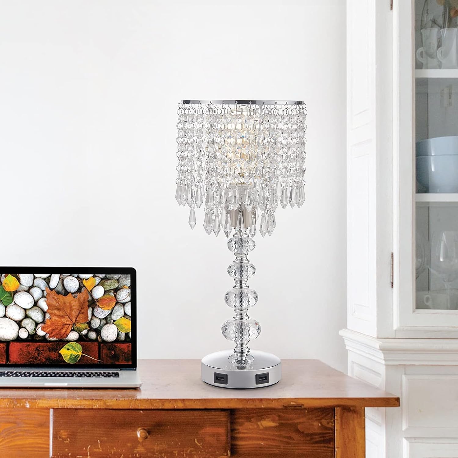 Dimmable Luxe Gold Bedside Lamp - View 6