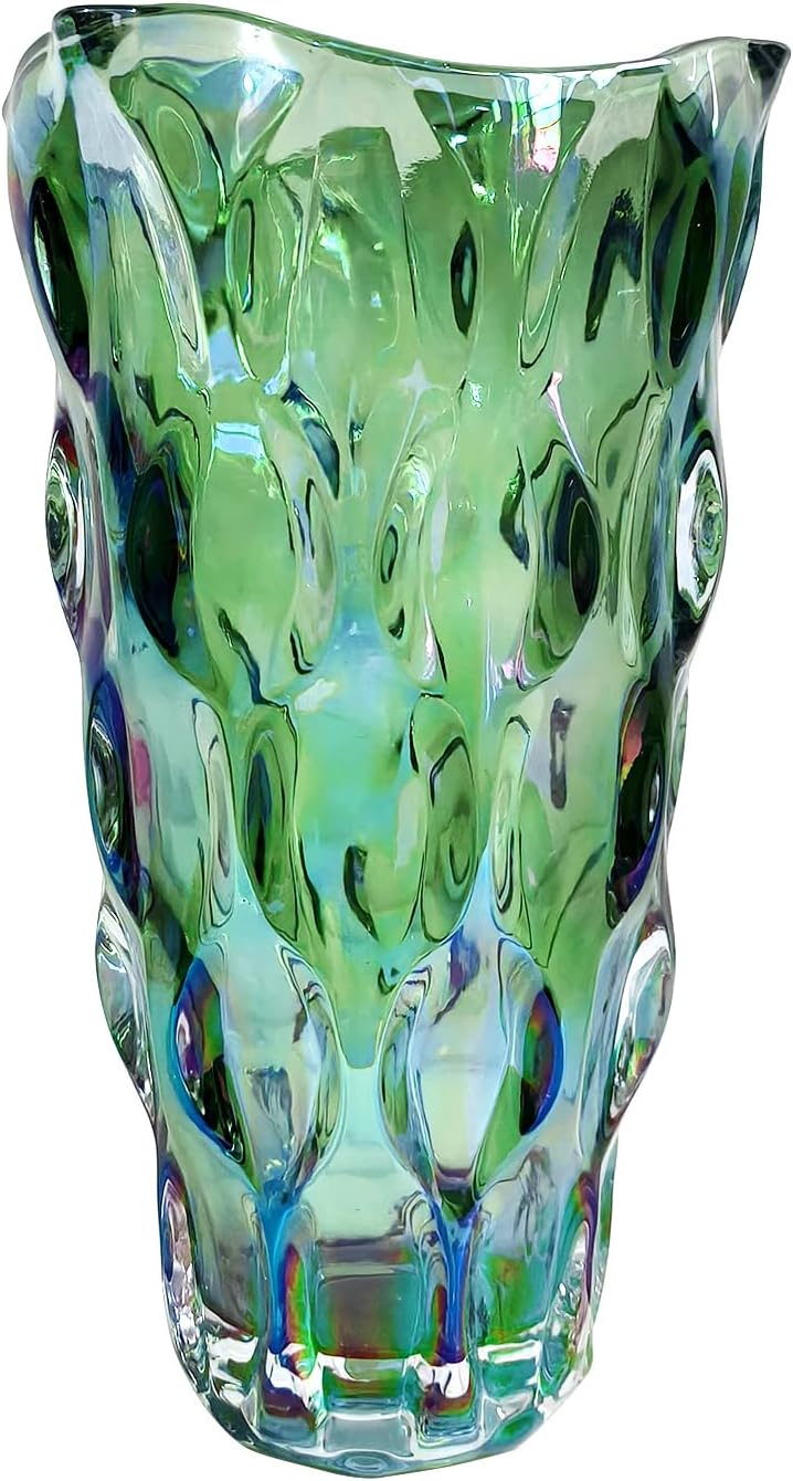 Green Flower Vase — 9.5" — Green