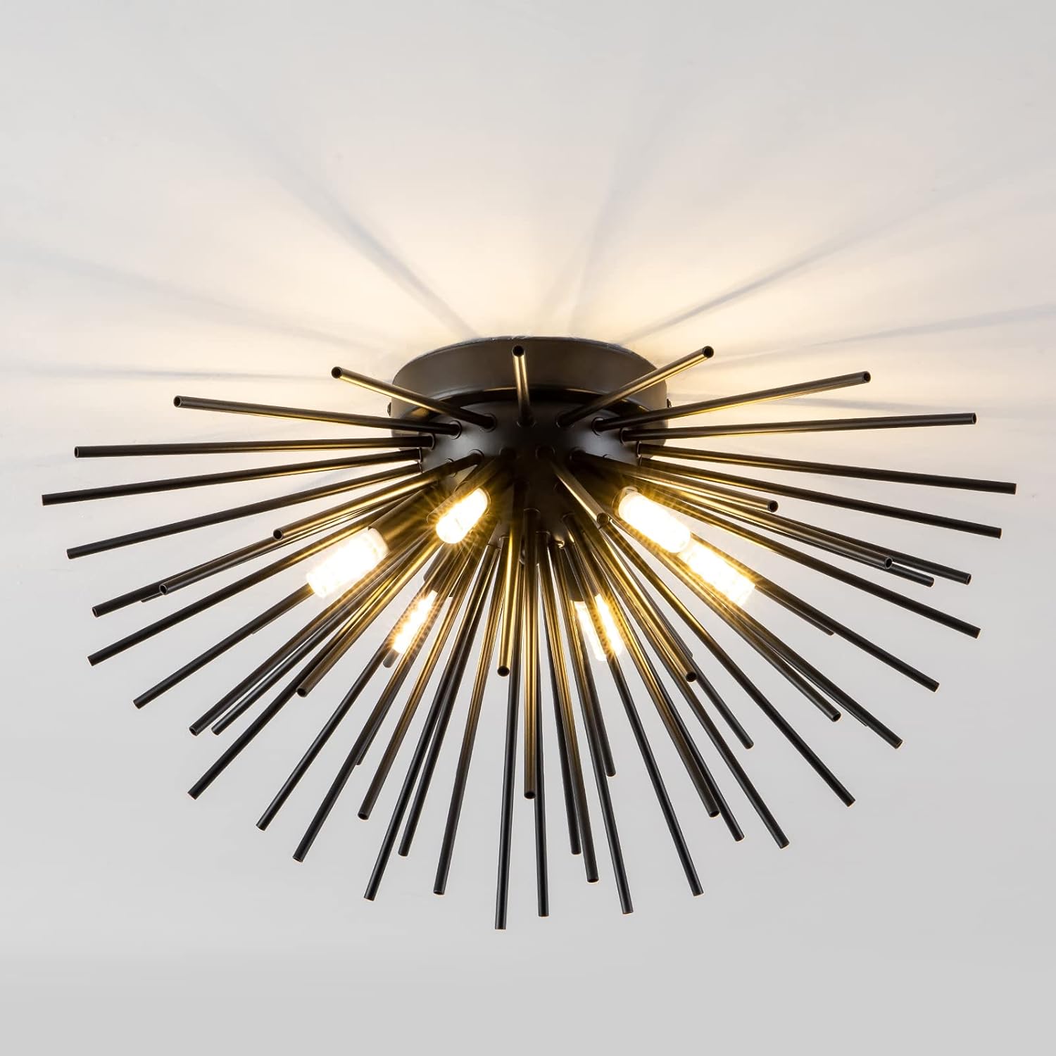Luxe Black Chandelier — 6-Light — 6-Light
