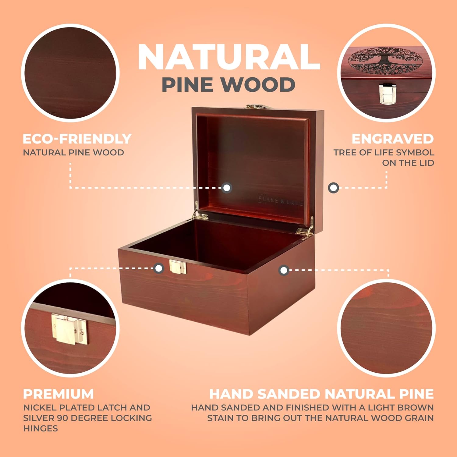 Wood Storage Basket - View 3