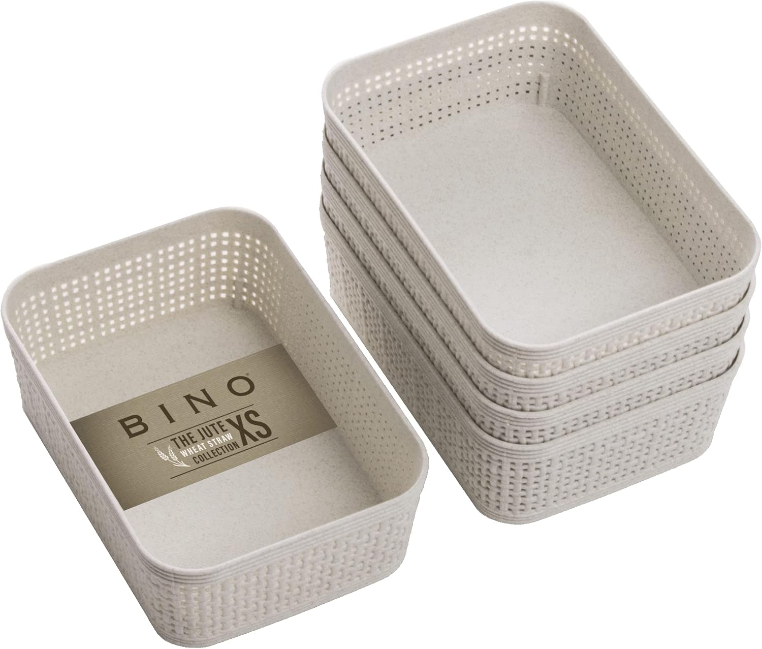 Boho Beige Storage Basket — Natural