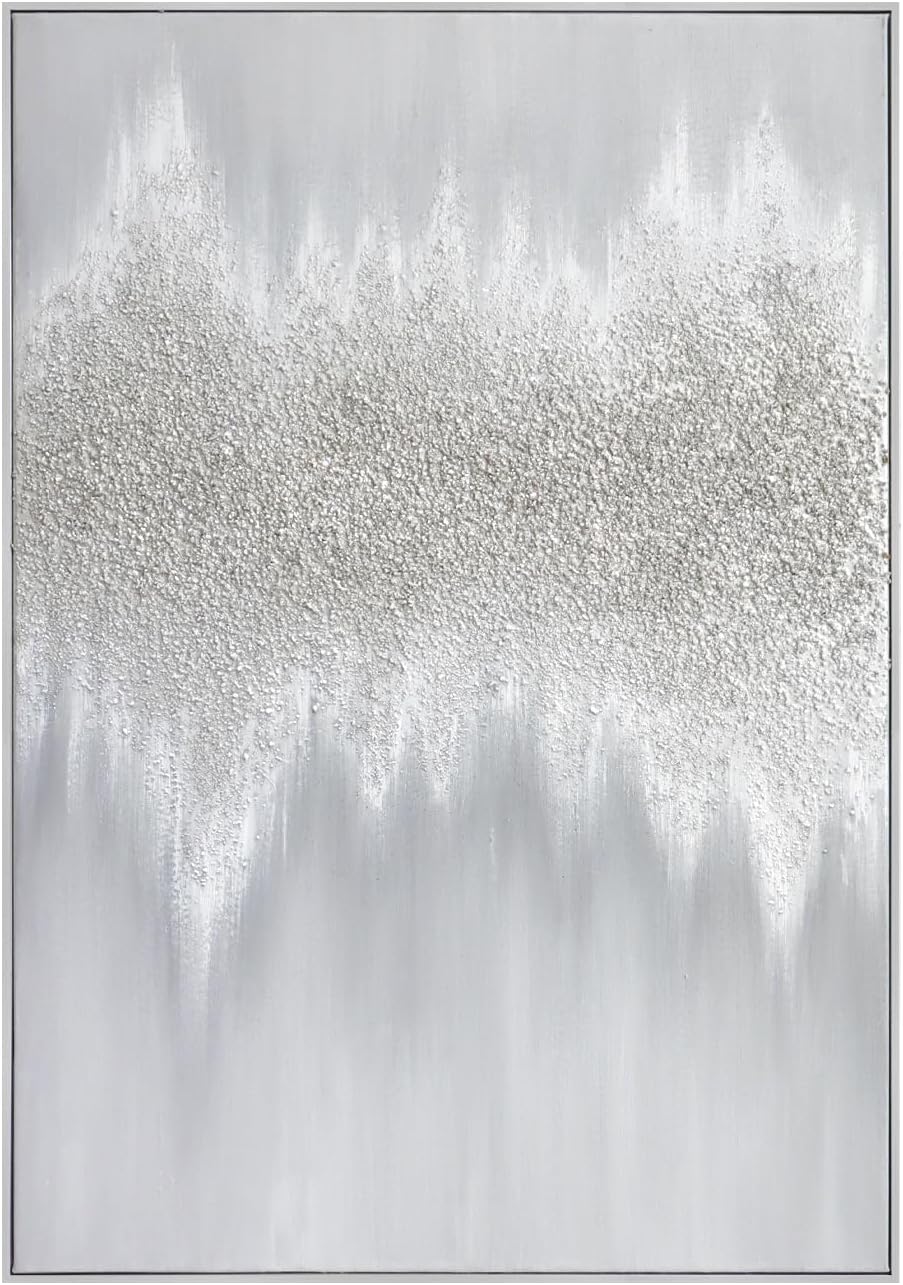 Framed Modern Beige Canvas Wall Art — 24" — 40"L x 28"W