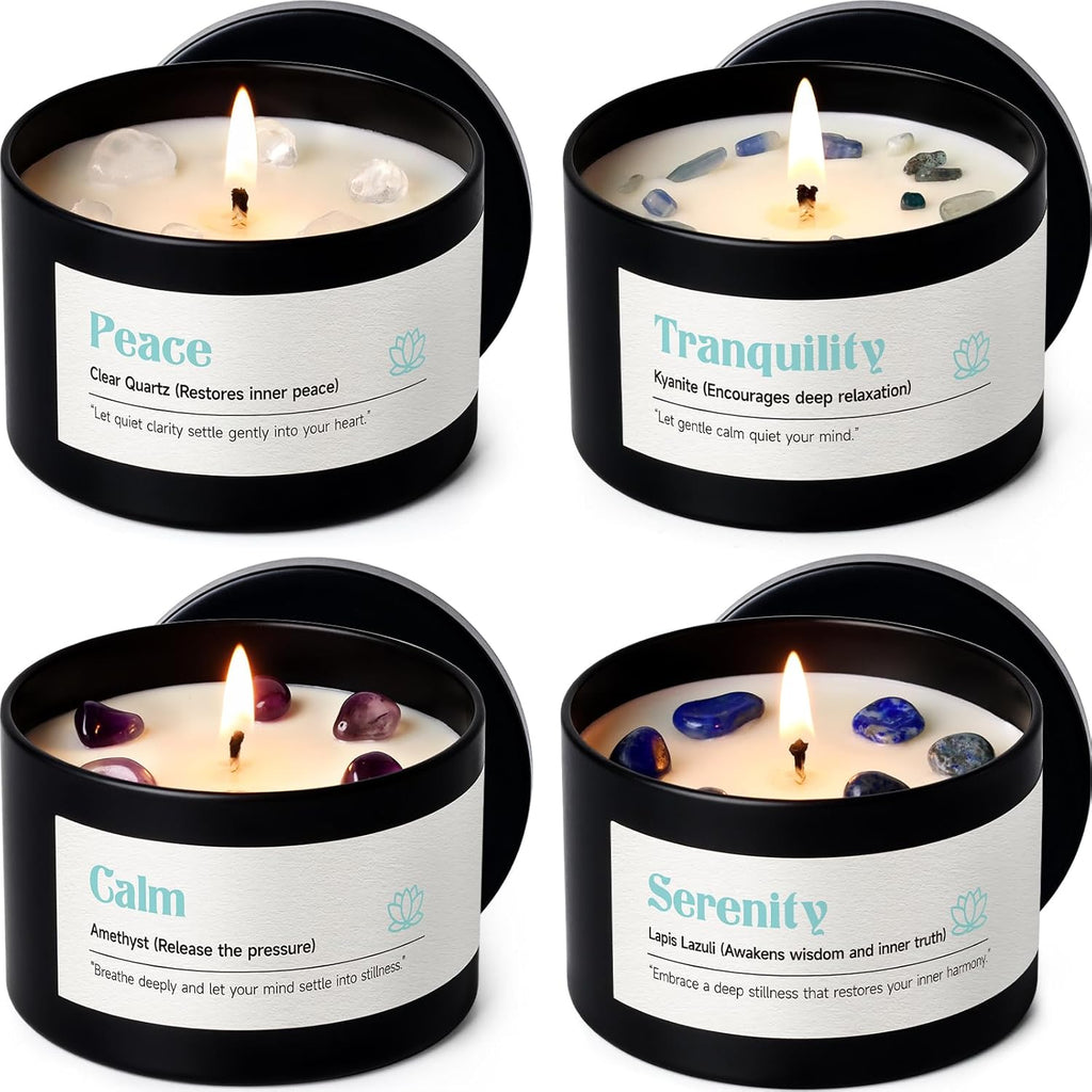 Scented Luxe Metal Candle — Calm Candles Set