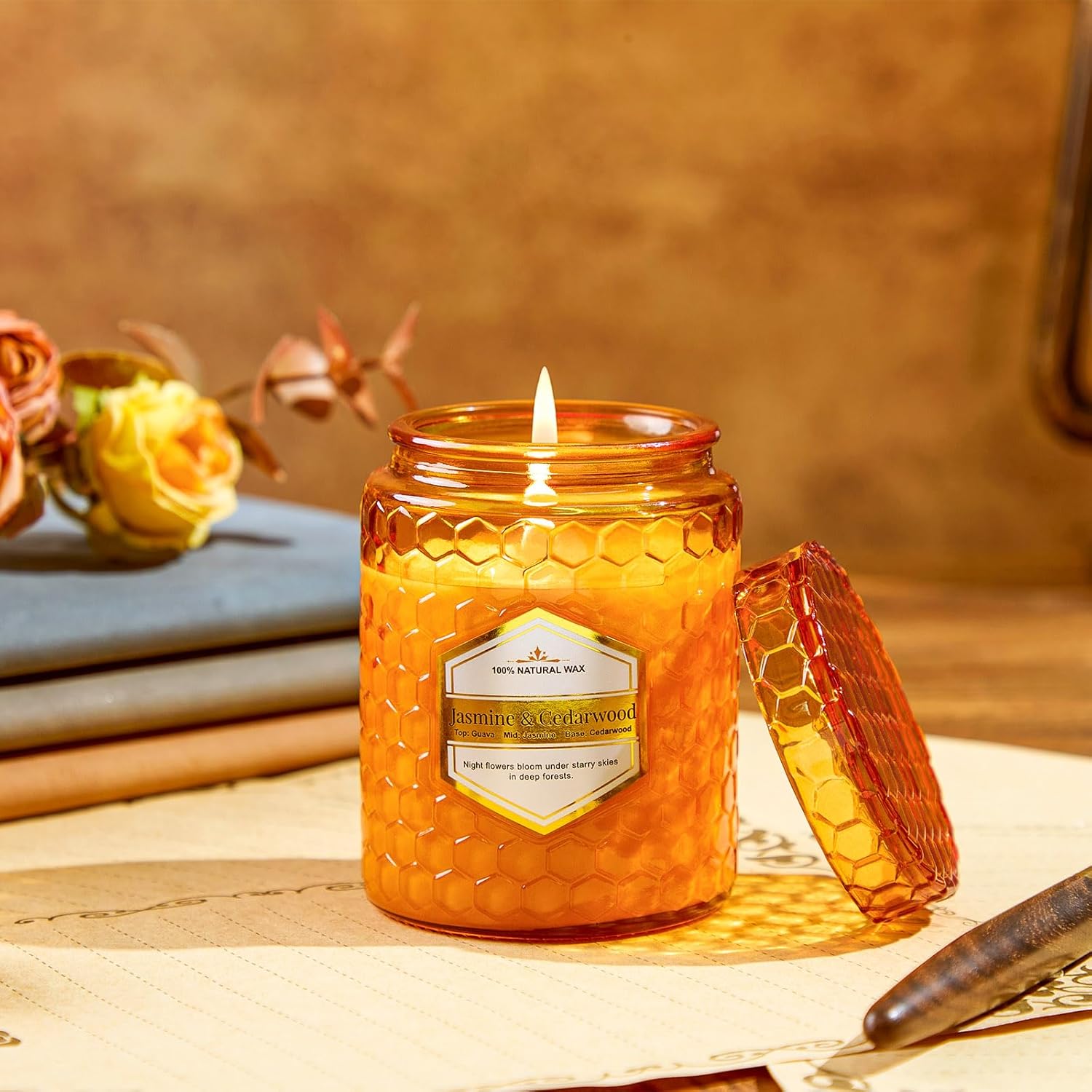 Scented Blue Candle - View 9