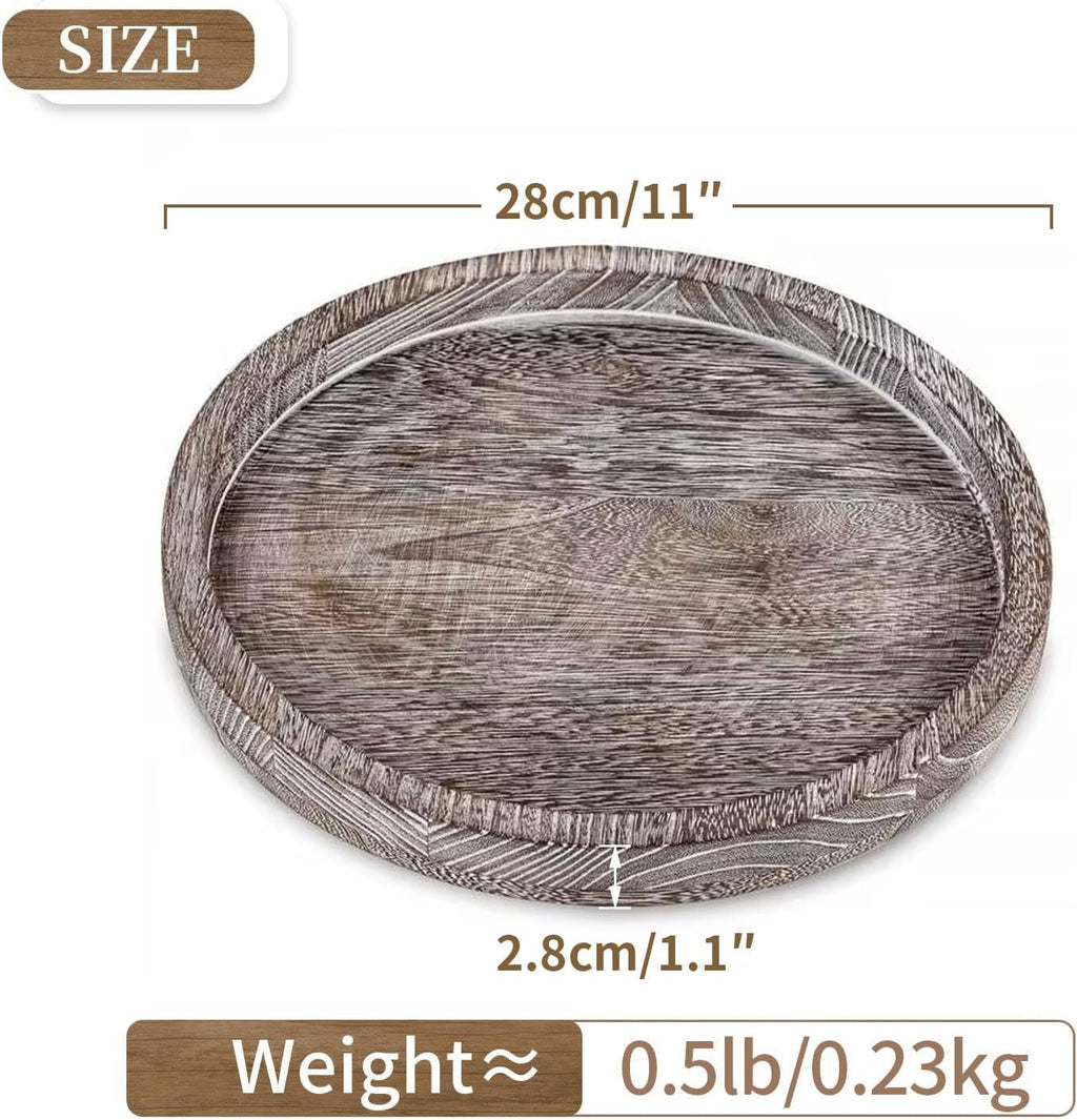 Round Farmhouse Brown Candle - View 5