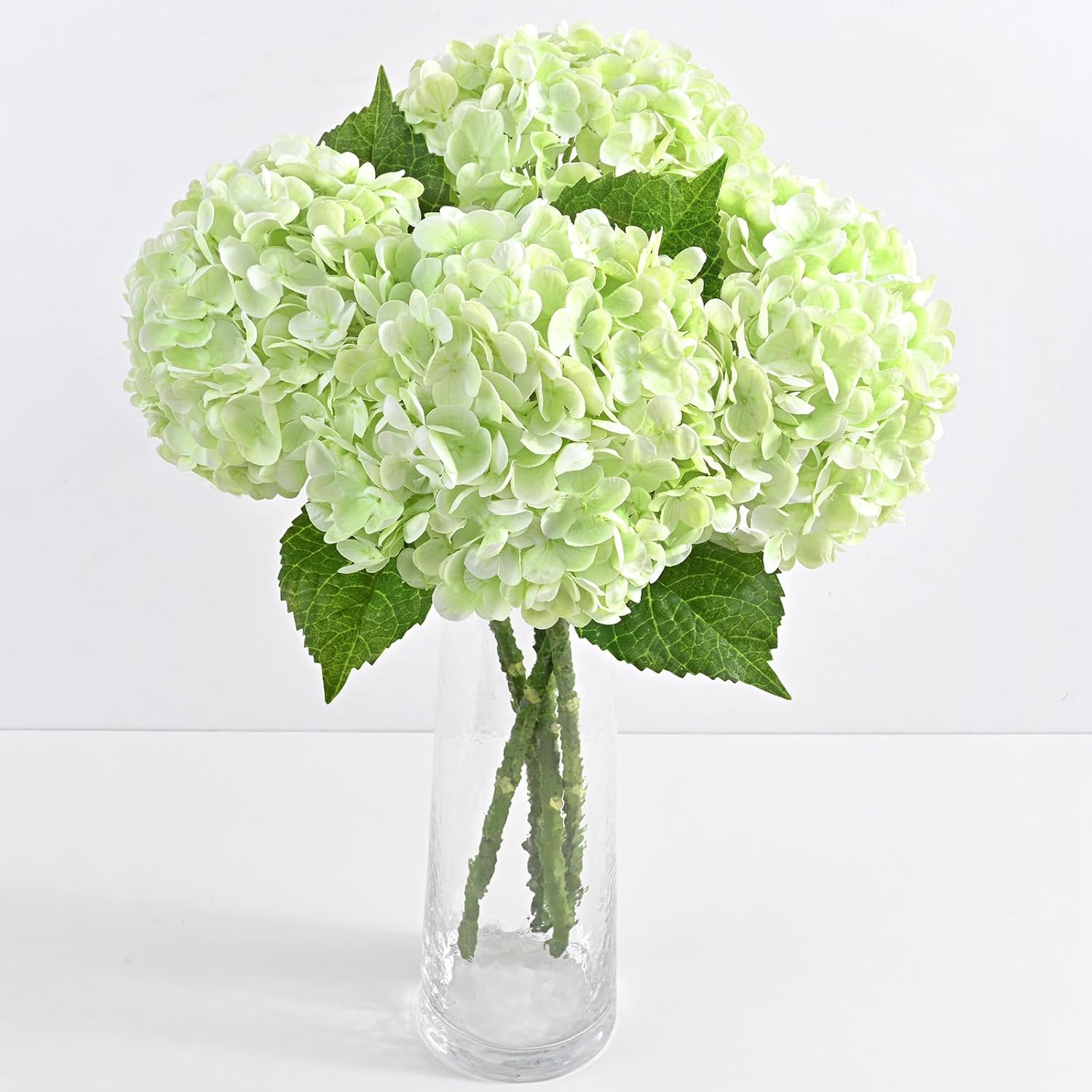 Blue Artificial Flowers — 21" — Light Green