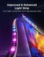 Smart Metal LED Strip Lights — 75" - View 4