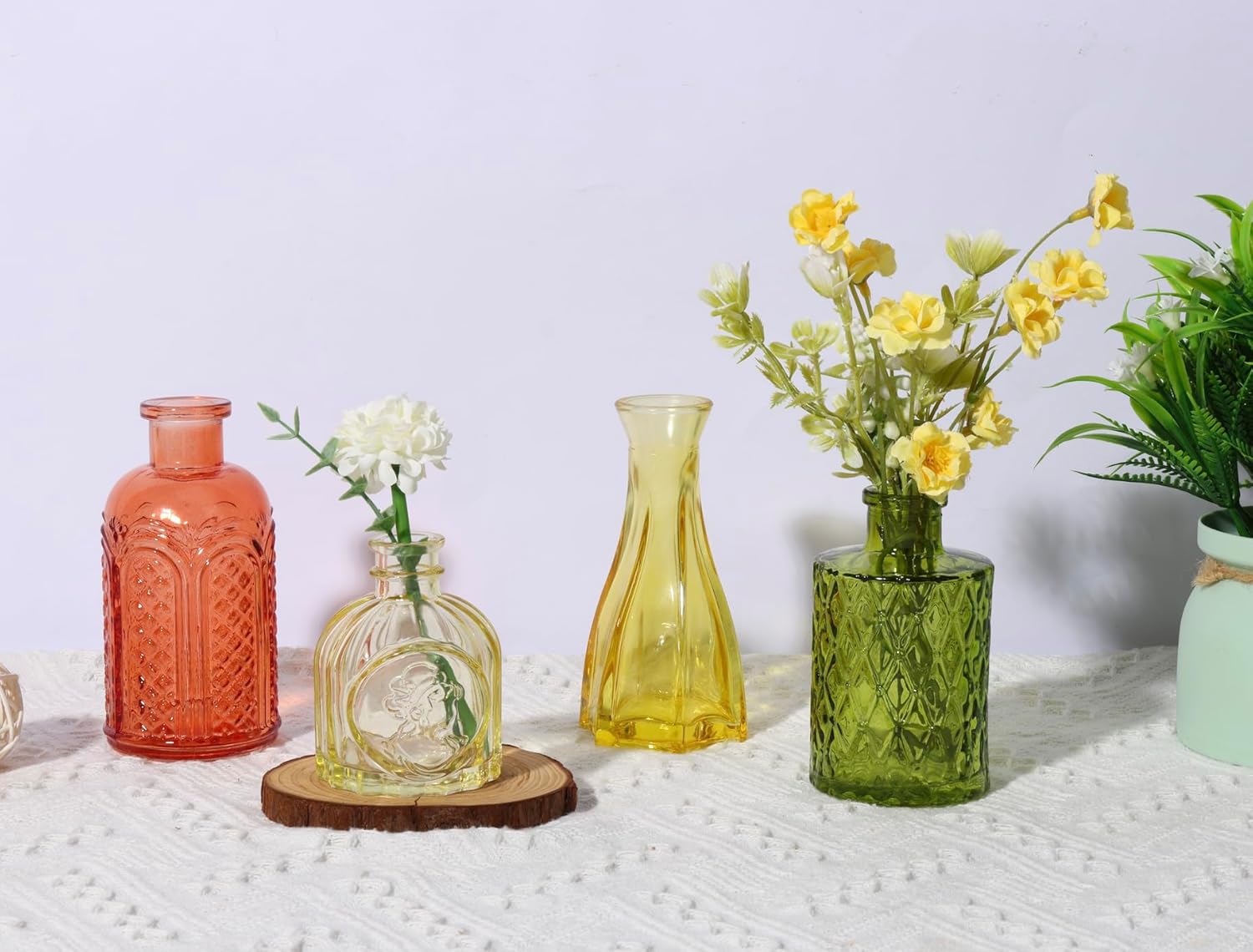 Vintage Blue Flower Vase - View 3