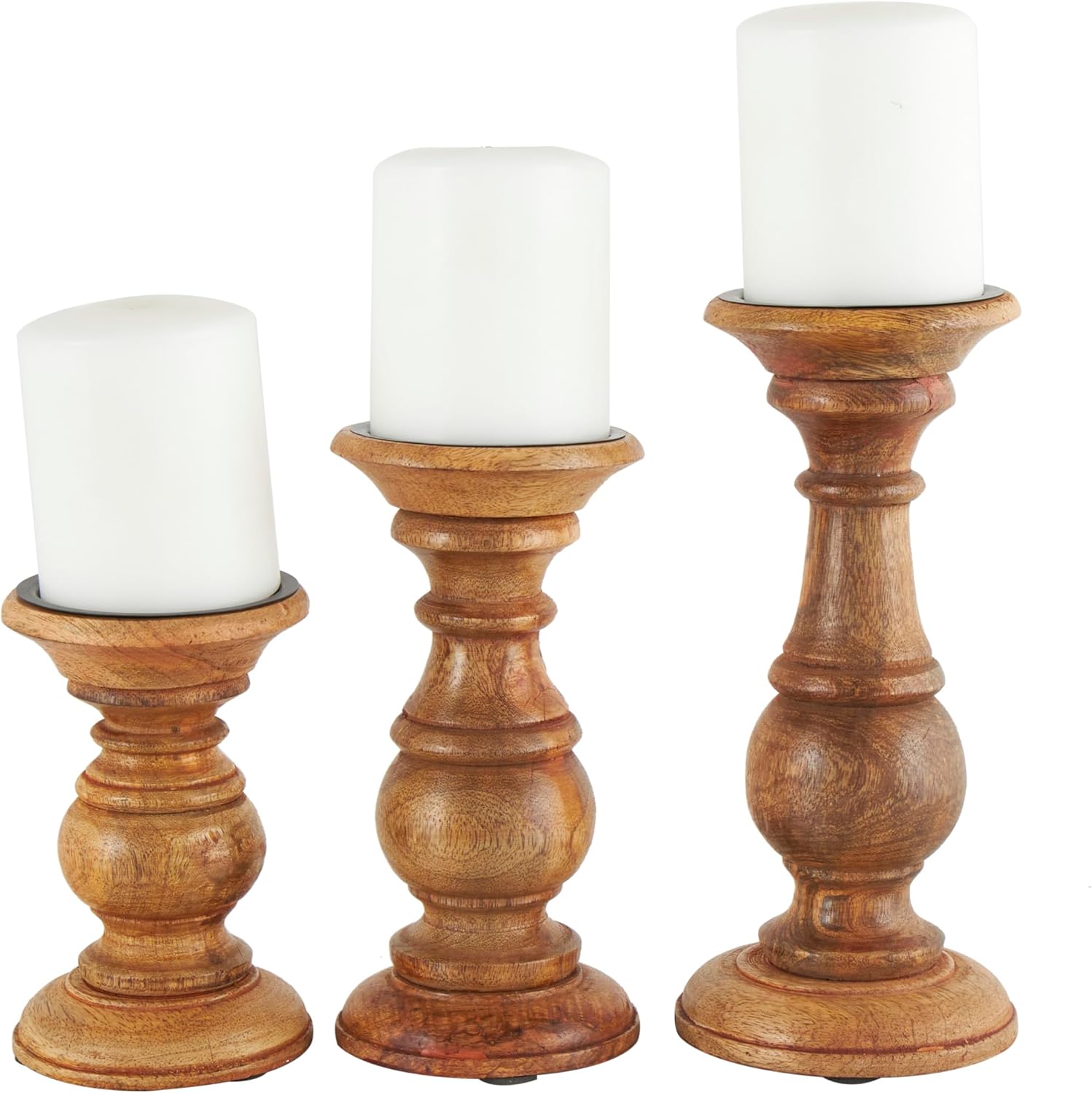 Farmhouse Black Pillar Candle — 6" — 10", 8", 6"