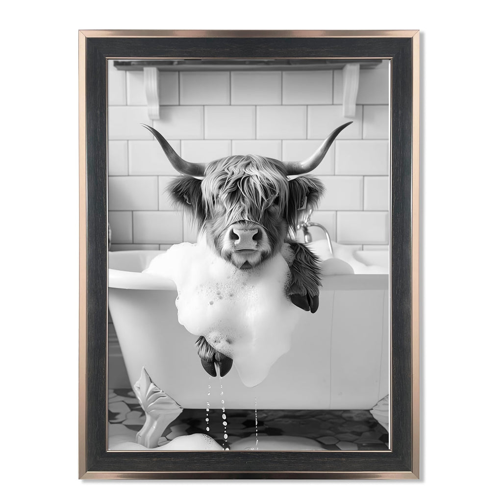Framed Farmhouse Black Wall Decor — 10"