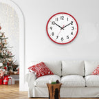 Battery Operated Modern Black Wall Clock — 8" - View 6