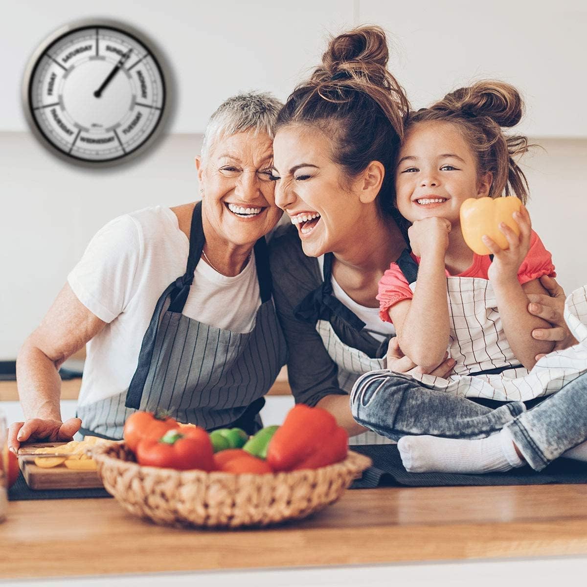 Brown Wall Clock — 10" - View 7