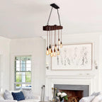 Farmhouse Wood Pendant Light - View 5
