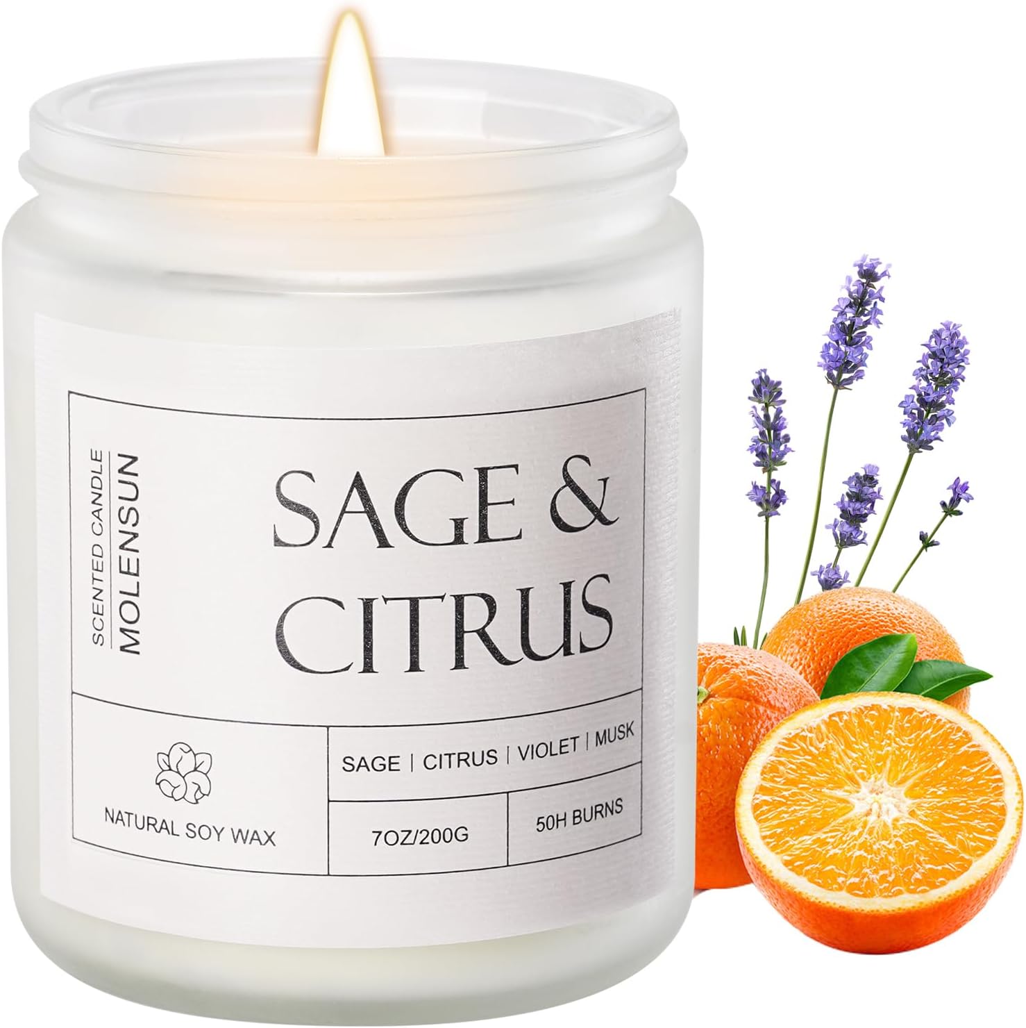 Scented Green Soy Candle — 7 oz