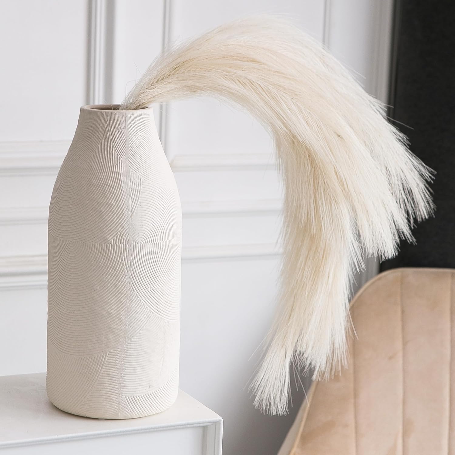 Boho Red Decorative Vase - View 2