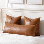 Lumbar Boho Beige Throw Pillow Cover — 36" - View 2