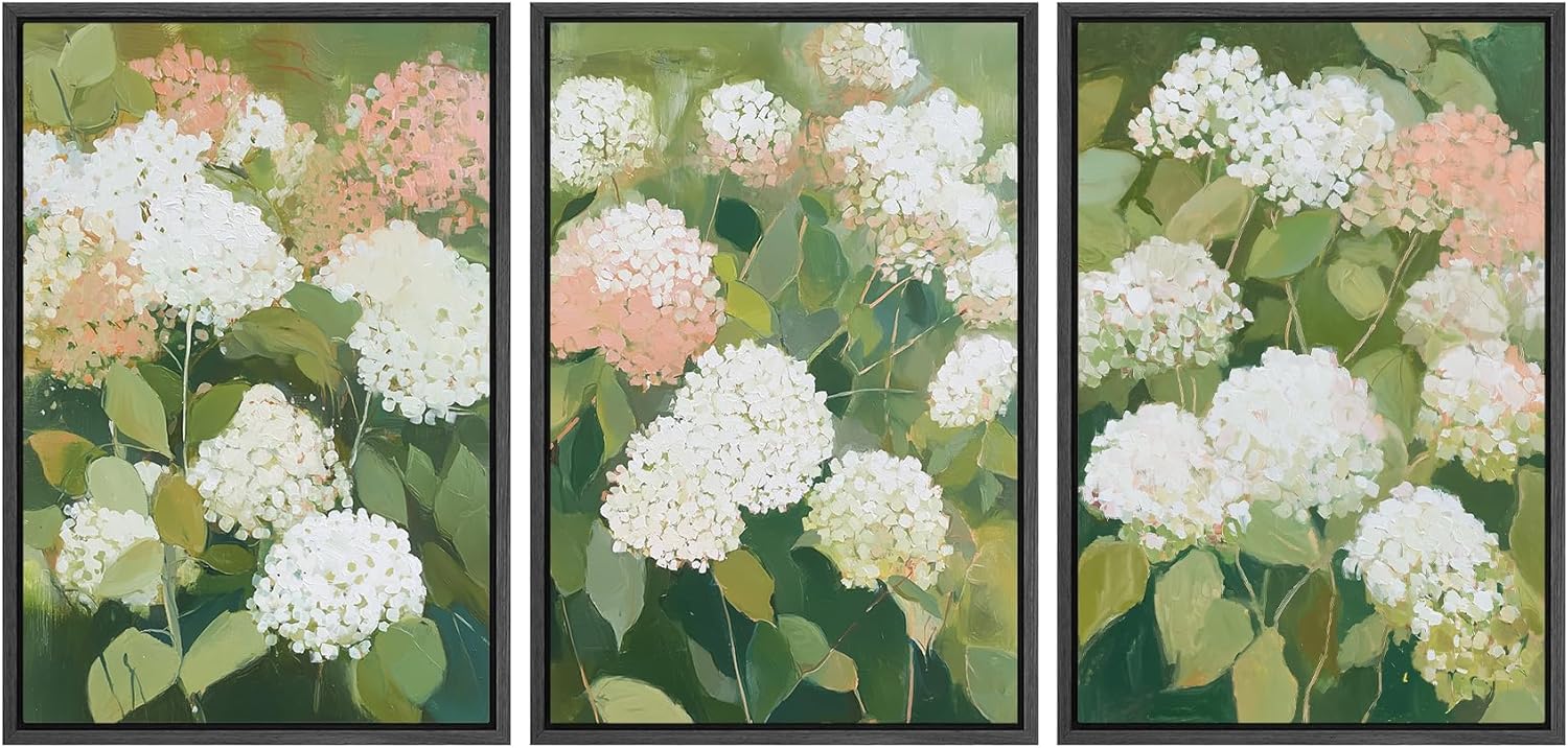 Framed Modern Fabric Wall Art — 16" — 24"x36"x3 Panels Black