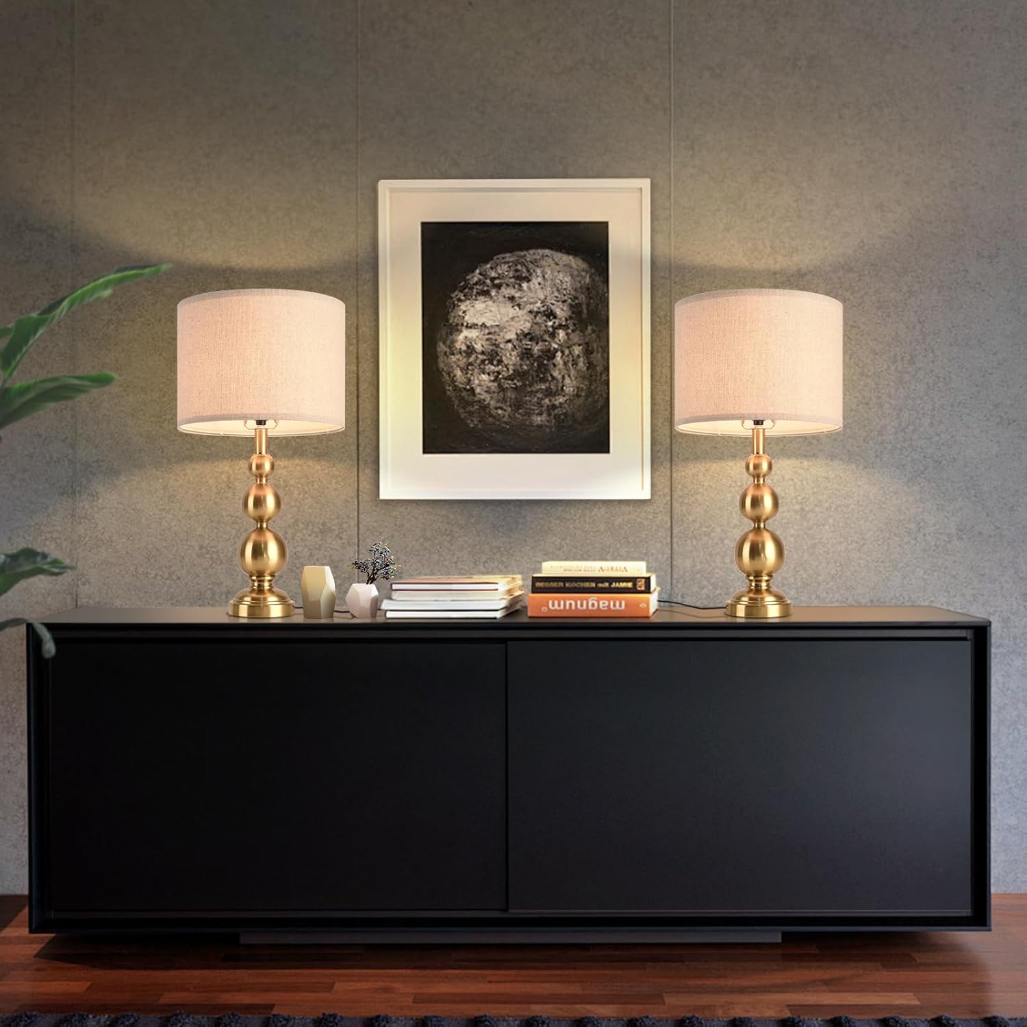 Luxe Black Table Lamp — 24.4" - View 6