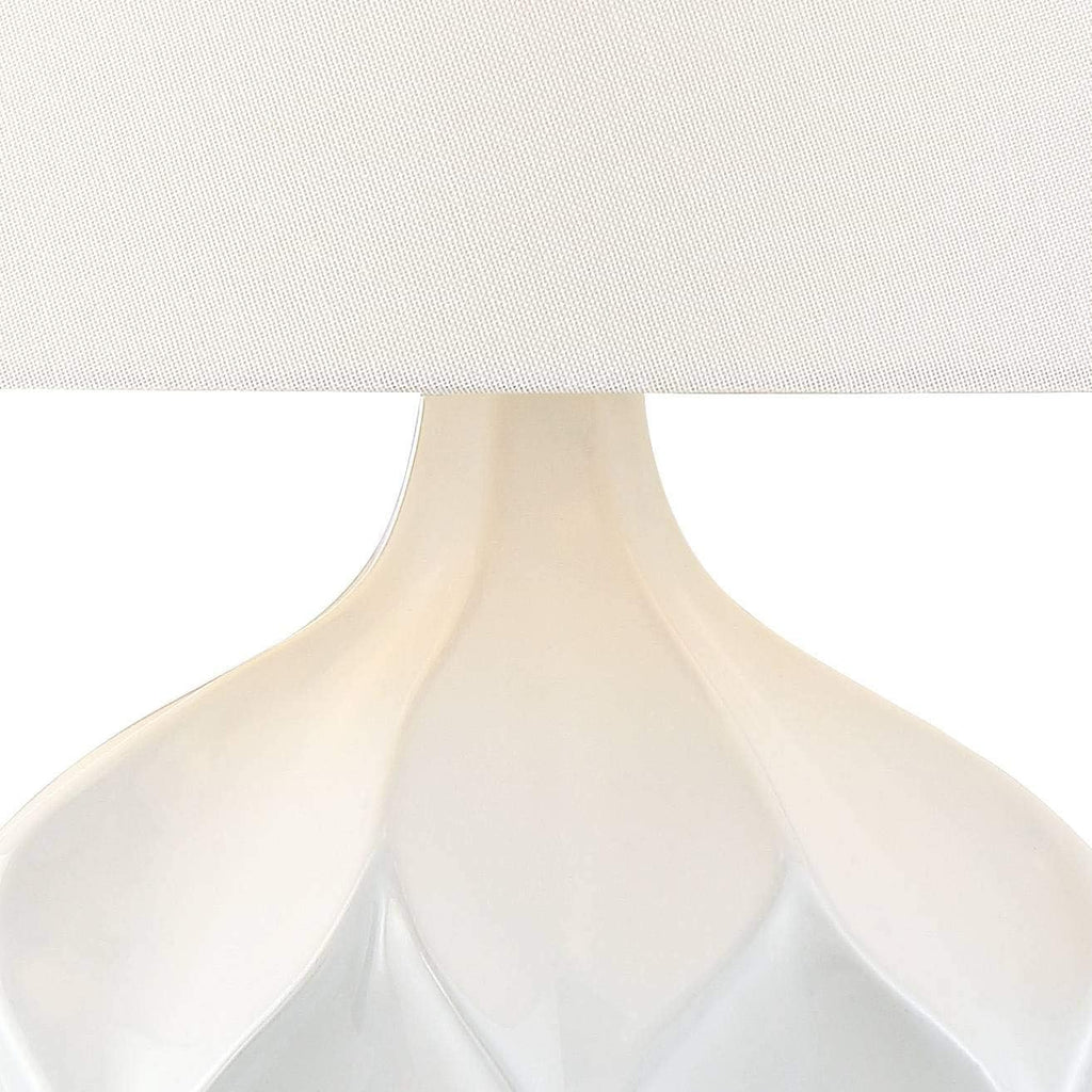 Oval Mid-Century Ceramic Table Lamp — 2" - View 3