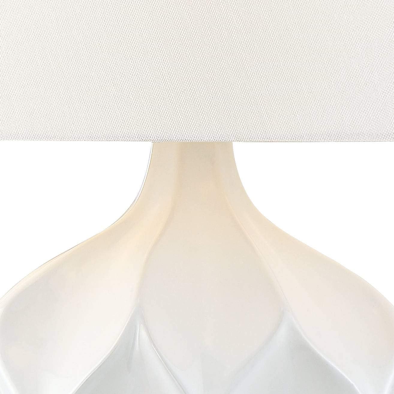 Oval Mid-Century Ceramic Table Lamp — 2" - View 3