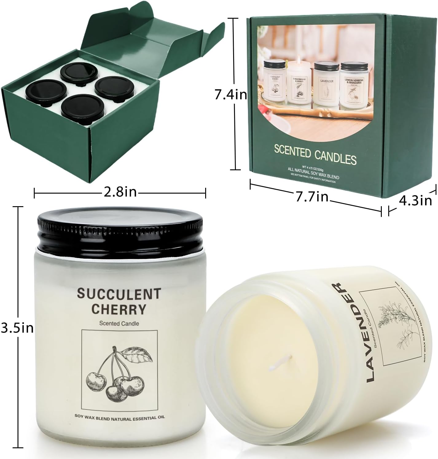Soy Wax Metal Scented Candle - View 5