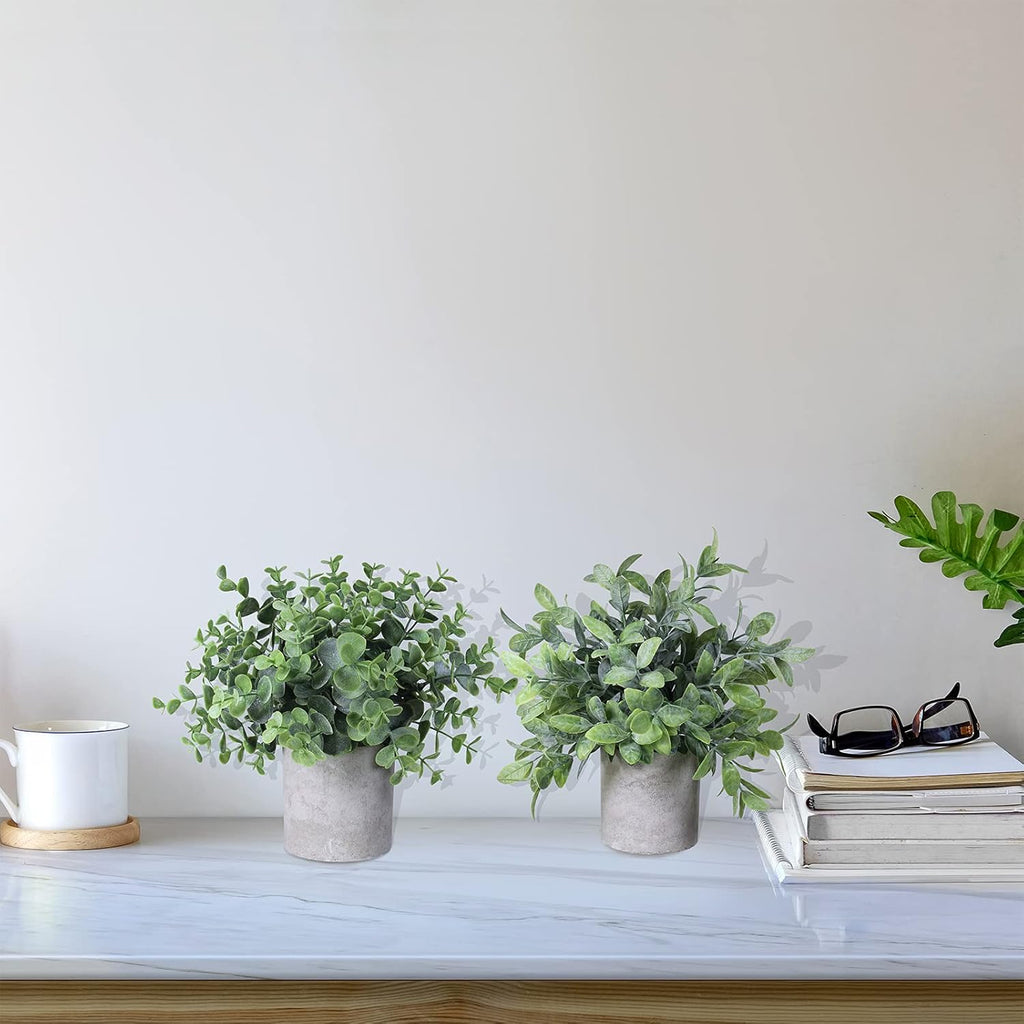 Farmhouse Wood Artificial Plant — Set of 2 - View 4