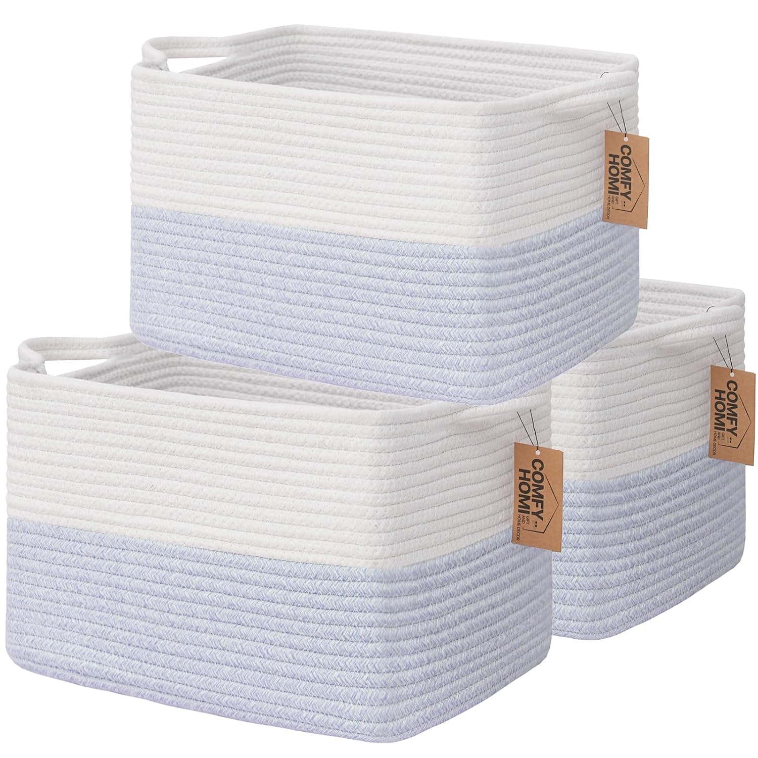 Boho Beige Basket — 13.5" — 13.5" x 11" x 9.5"