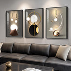 Framed Luxe Black Wall Decor — 36" - View 3