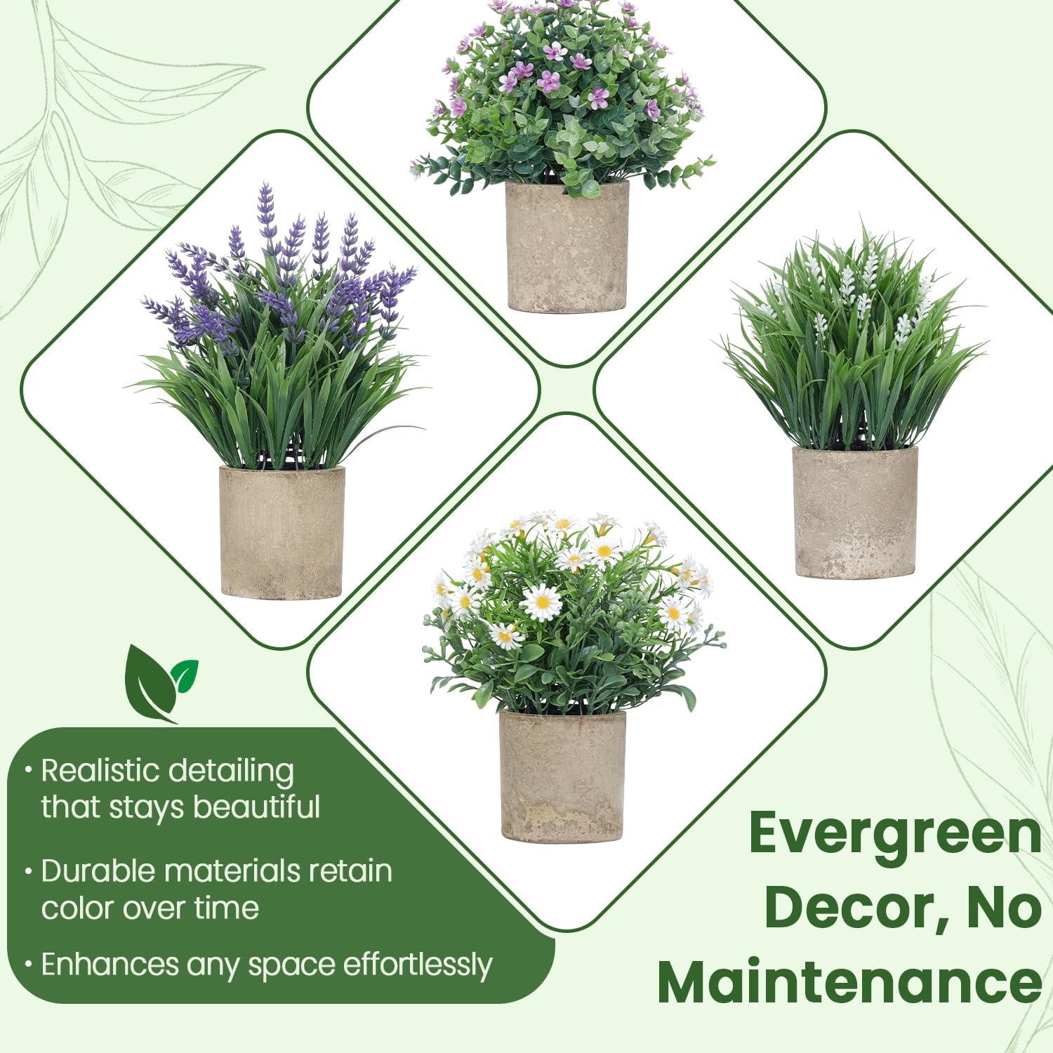 Green Artificial Plant - View 2