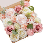 Black Artificial Flowers — A Abby Blush Pink
