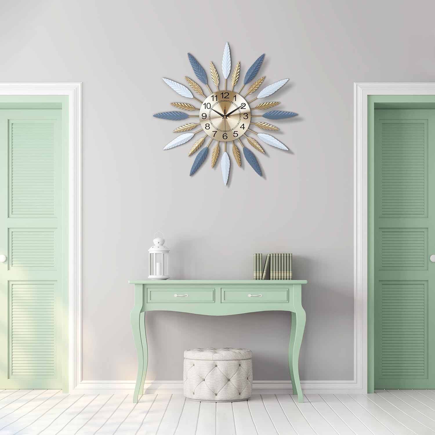 Battery Operated Mid-Century Wall Clock — 23" - View 3