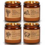Soy Wax Orange Scented Candle — Set of 4