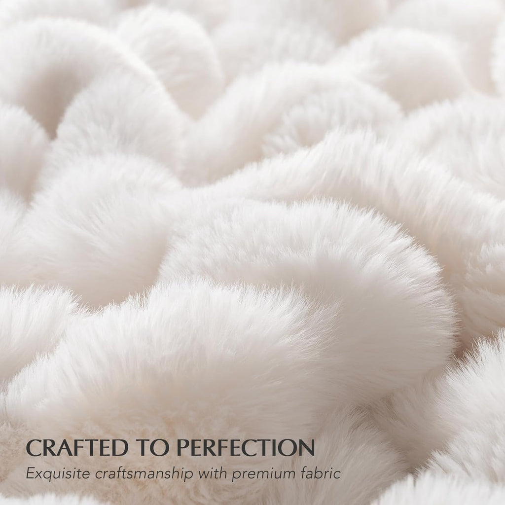 Luxe Beige Throw Pillow — 50" - View 4