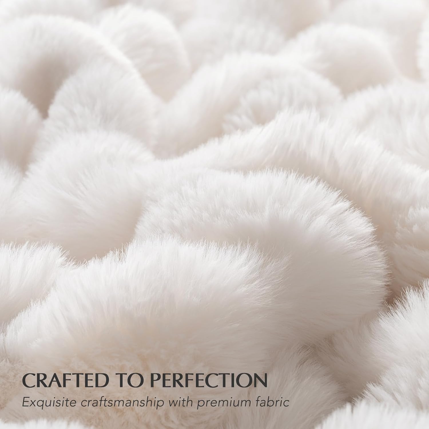 Luxe Beige Throw Pillow — 50" - View 4