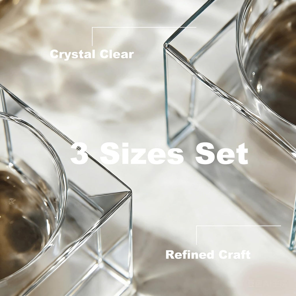 Glass Candle — Set of 3 - View 3